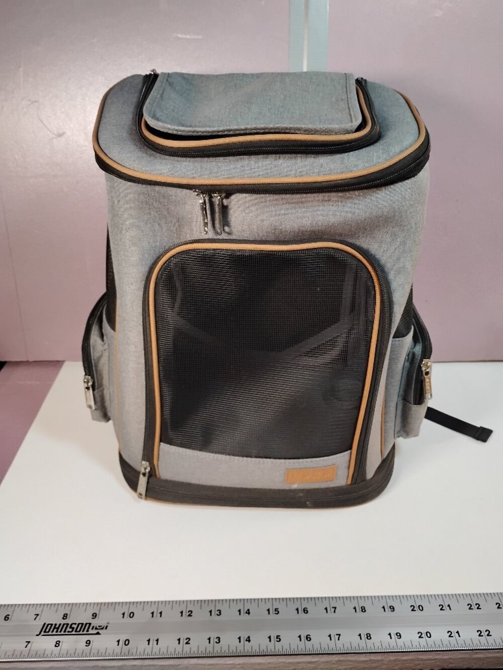 Lekebobor Cat Backpack Expandable Pet Carrier Backpack - Grey